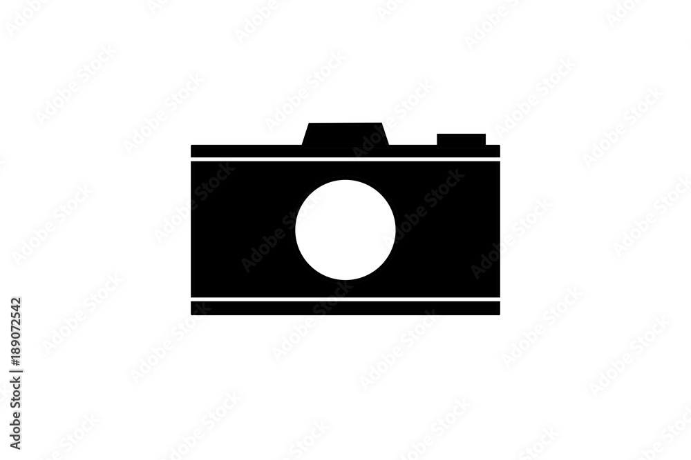Camera icon symbol isolated on white background Camera icon symbol isolated on white background
