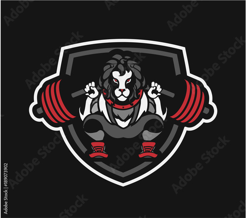 Powerlifting barbell squat