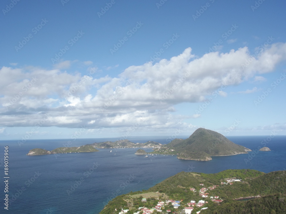 Magnifique vue sur la baie de terre de hauts, les saintes, Guadeloupe, Caraîbes, antilles, France
