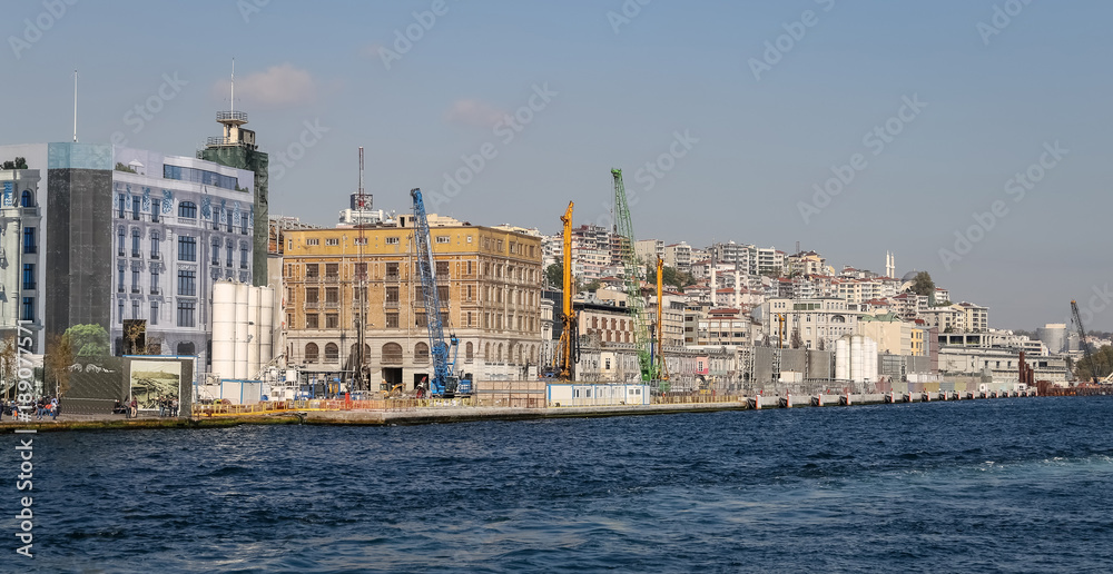 Construction of Istanbul Karakoy Port