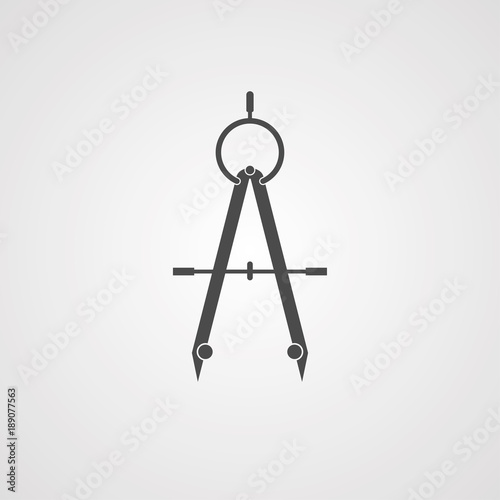Drawing compass icon