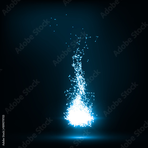 vector illustration of enrgy flame photo