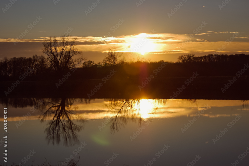 Obraz premium winter landscape with a rich snowflake