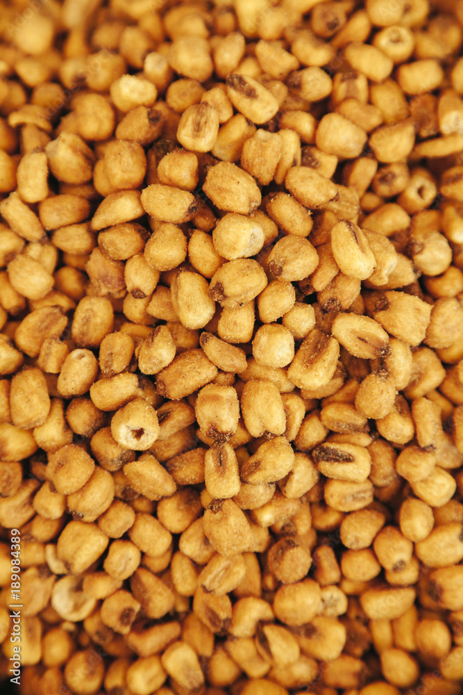 Fried Corn. Istanbul marketplace. Turkey