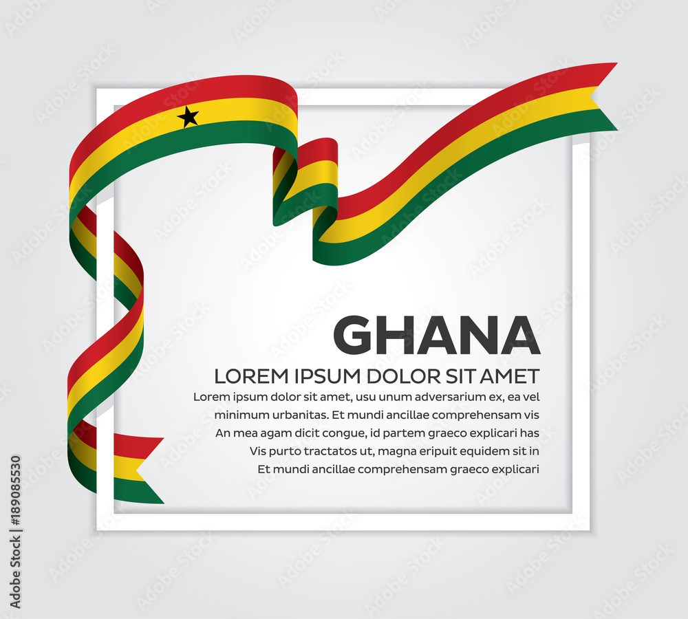 Ghana flag background