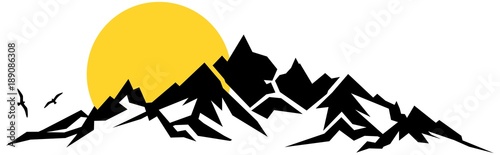 Silhouette Berge