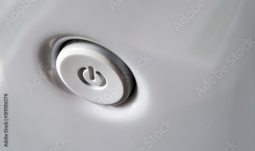Power button in gray.