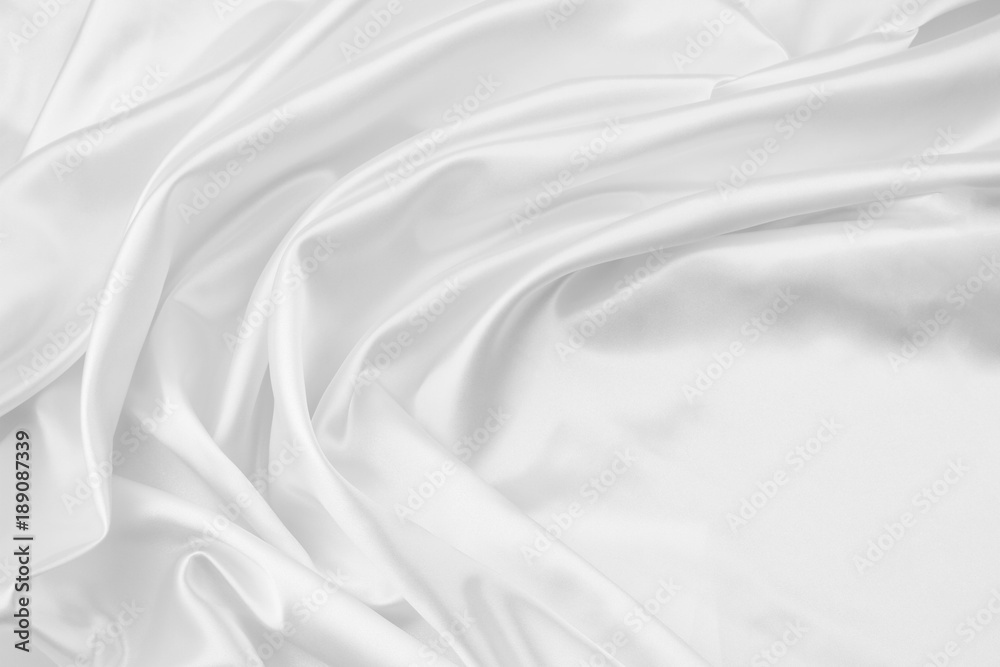 White silk fabric White silk fabric