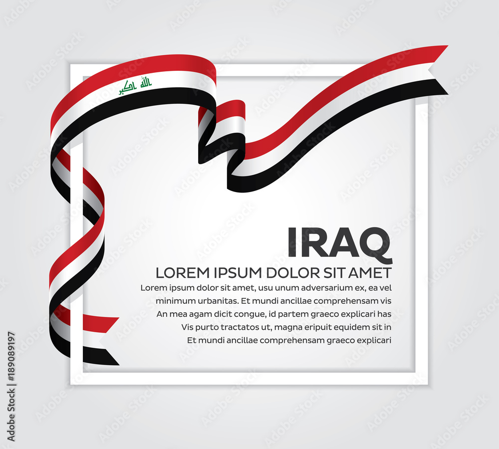 Obraz premium Iraq flag background