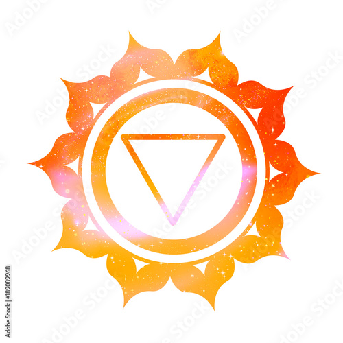 Manipura chakra with outer space