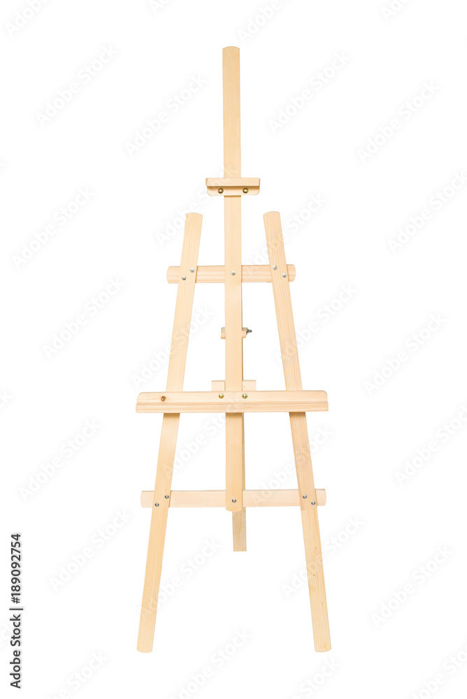 Easel for drawing isolated on white background Easel for drawing isolated on white background