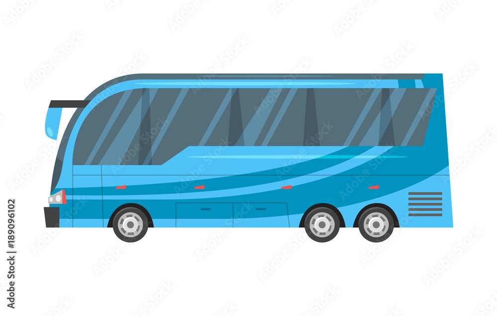 city transport - blue bus.