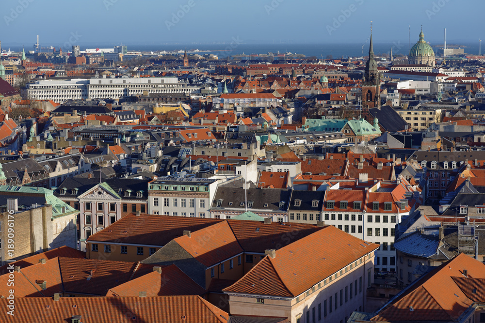 Cityscape of Copenhagen, Denmark