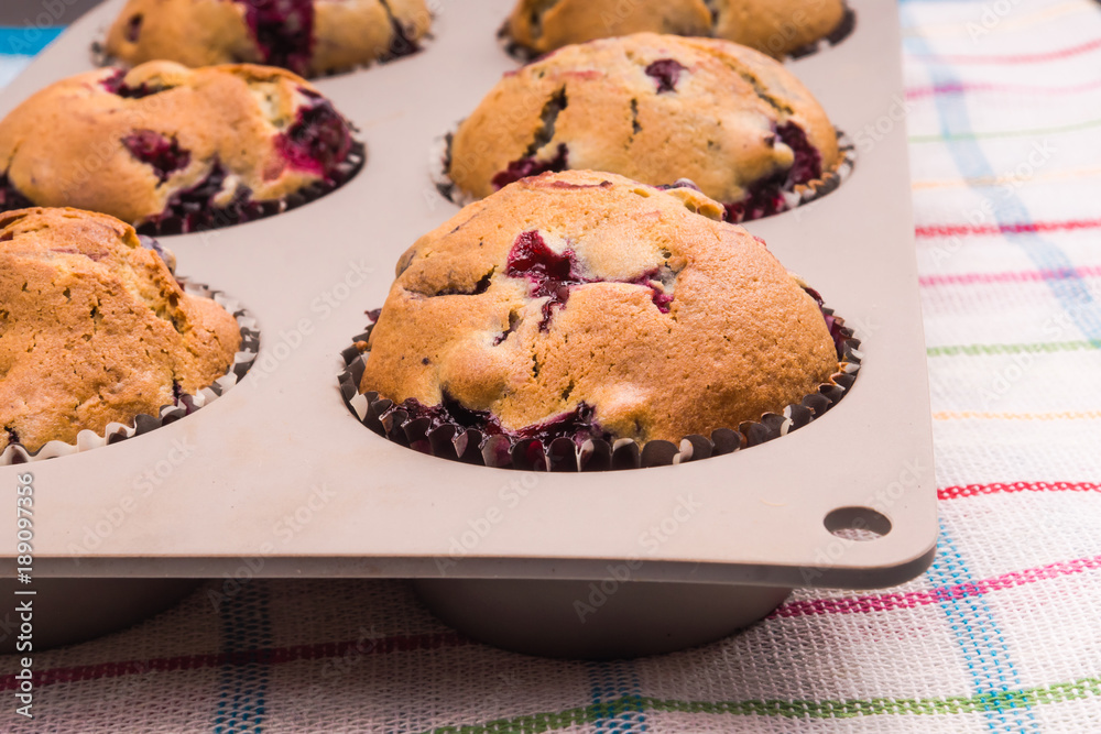 prepare homemade muffins in the form of baking prepare homemade muffins in the form of baking
