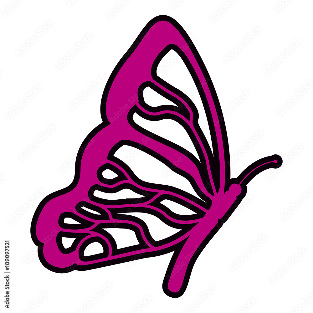 Plakat Flying butterfly icon