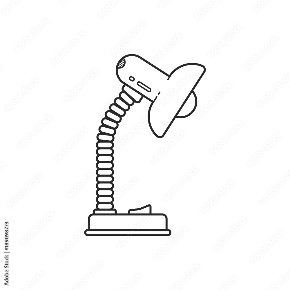 Icon line table lamp light with flexible stem Icon line table lamp light with flexible stem