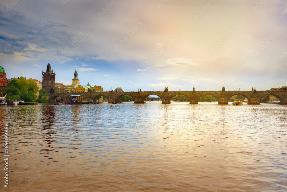 Fototapeta premium Charles Bridge, Prague, Czech Republic