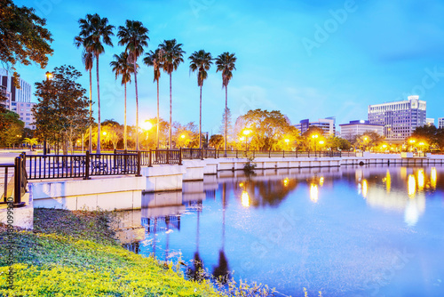 Cityscape of Orlando. Located in Orlando, Florida, USA.