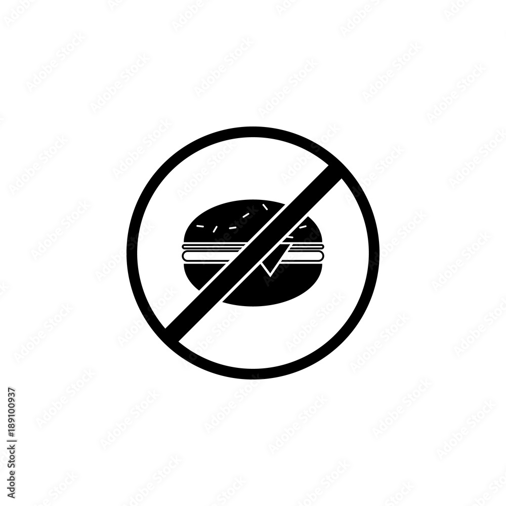 ban on hamburgers icon. Elements of obesity problems icon. Premium quality graphic design icon. Simple icon for websites, web design, mobile app, info graphics ban on hamburgers icon. Elements of obesity problems icon. Premium quality graphic design icon. Simple icon for websites, web design, mobile app, info graphics