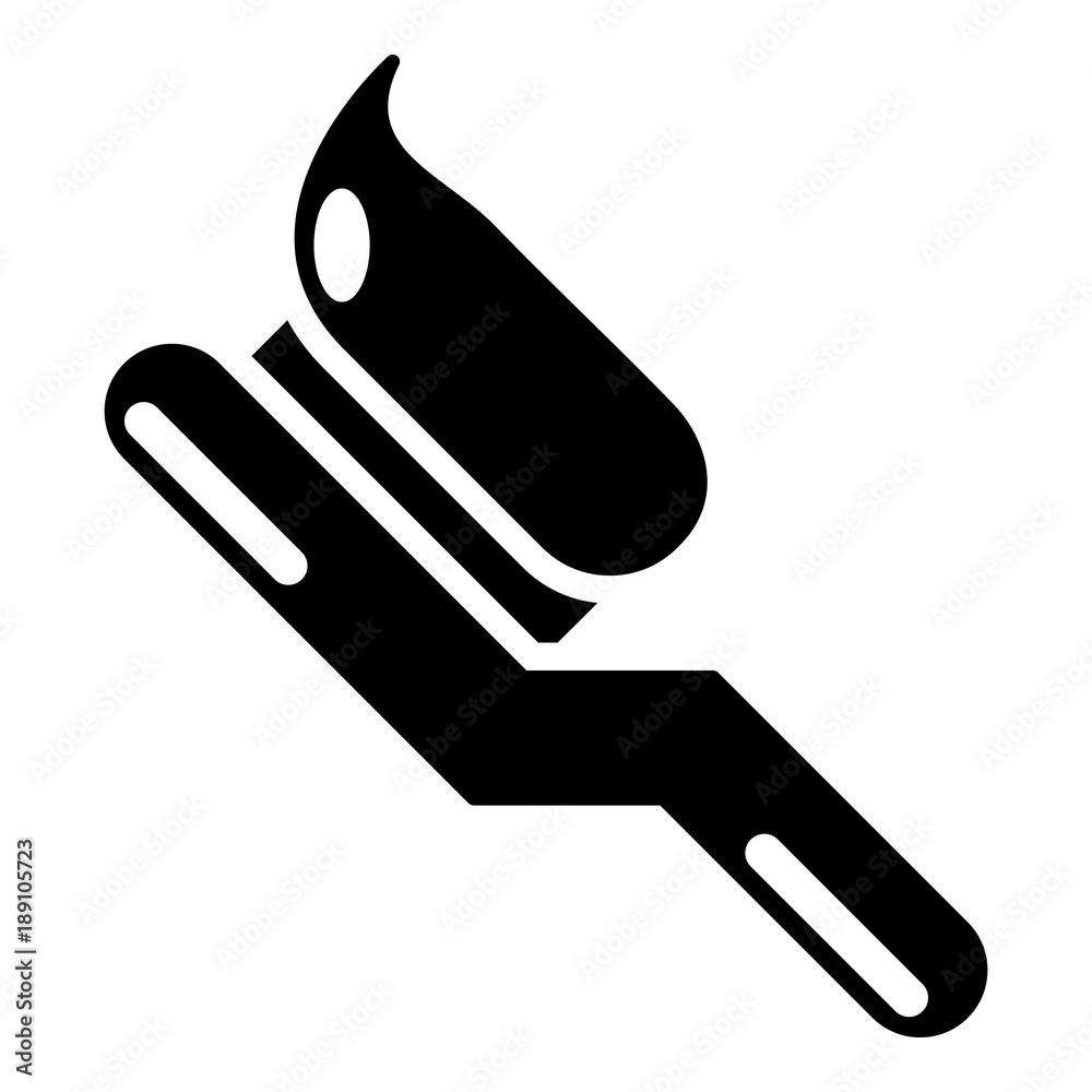 Toothbrush icon, simple black style Toothbrush icon, simple black style