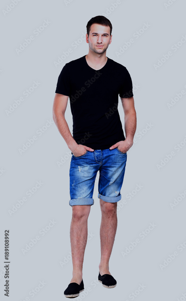 Handsome casual man smiling - isolated over a white background. Handsome casual man smiling - isolated over a white background.