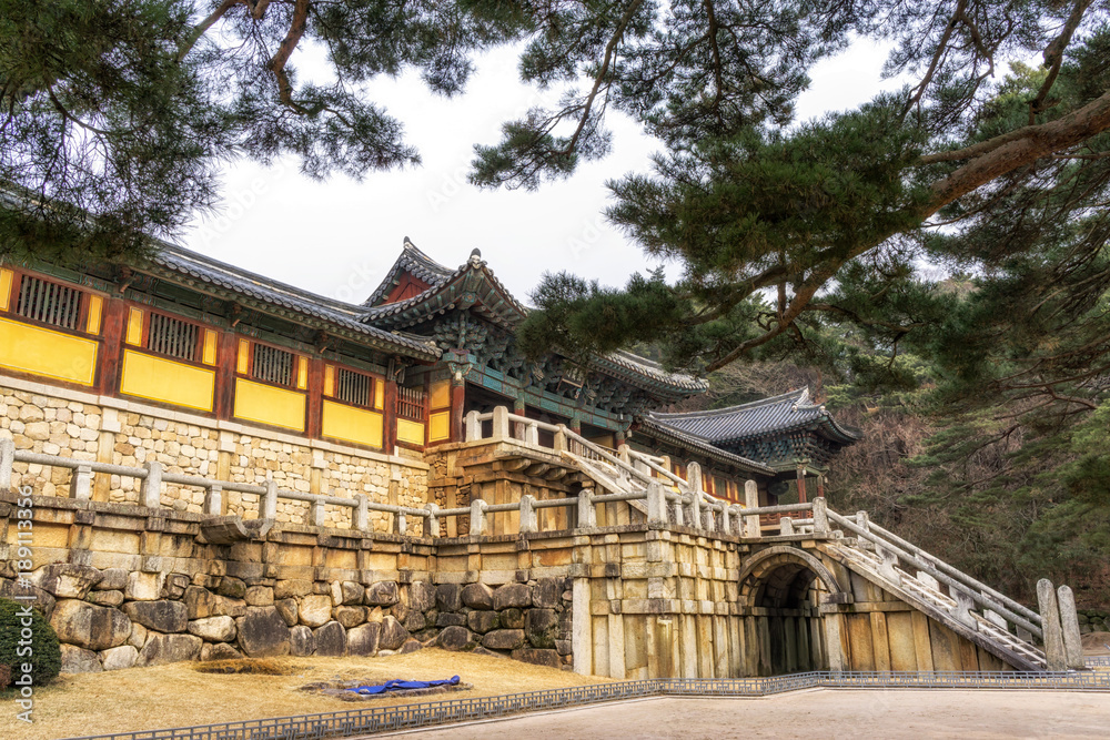 Obraz premium cheongungyo and baegungyo in bulguksa temple