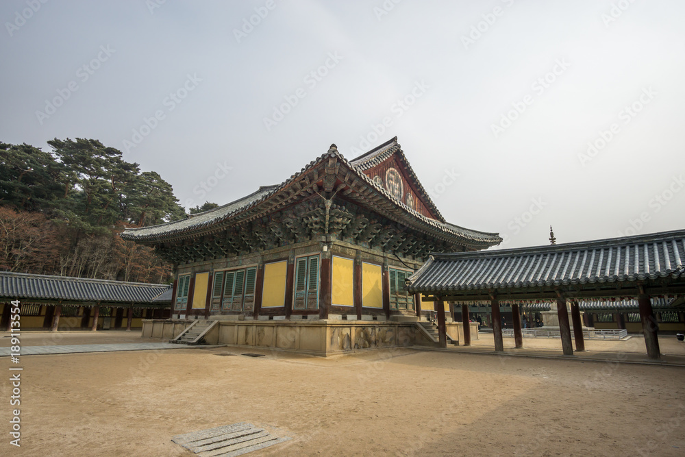 museoljeon hallways in bulguksa temple