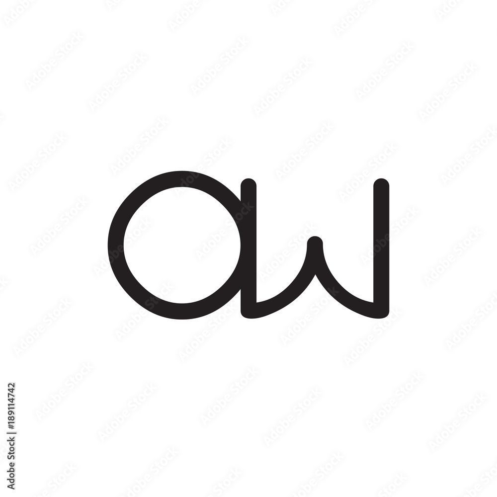 initial letter rounded logo modern