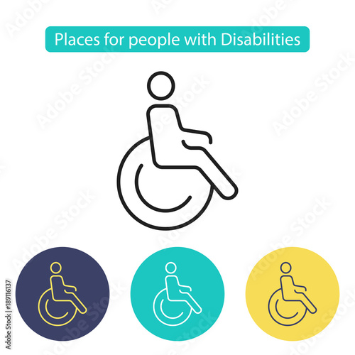 Places for people with disabilities.