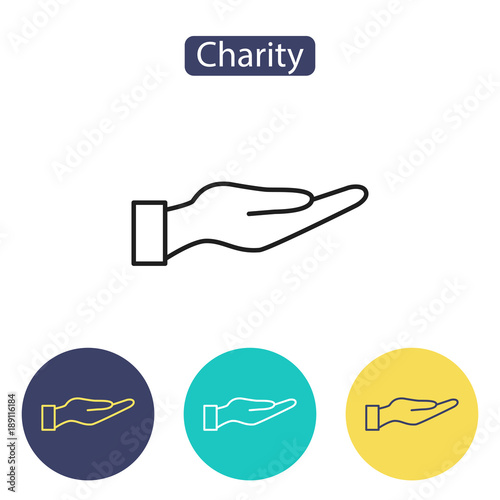Give alms icon.