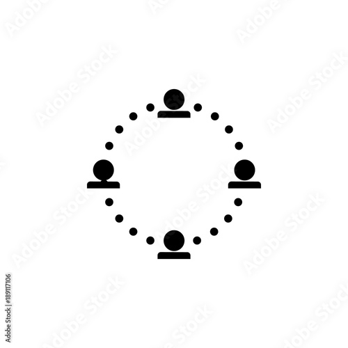 common ground between people icon. Elements of teamwork icon. Premium quality graphic design icon. Simple icon for websites, web design, mobile app, info graphics photo