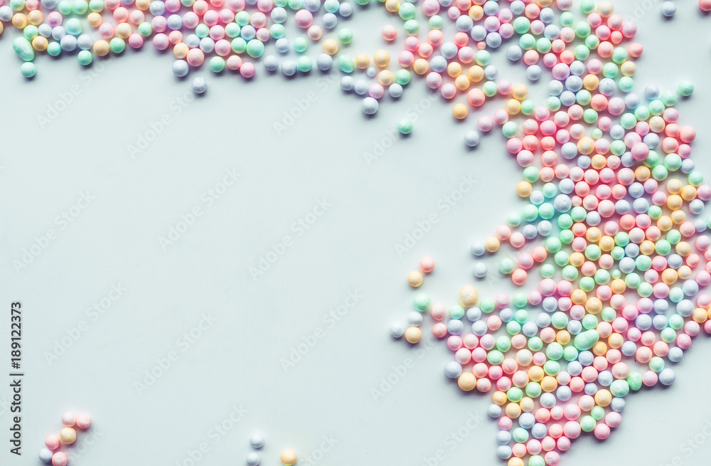 Naklejka premium Colorful Polystyrene foam.creativity concepts ideas