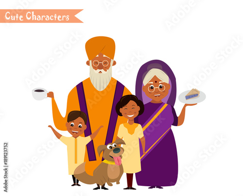 Big happy indian family