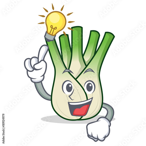 Have an idea fennel mascot cartoon style
