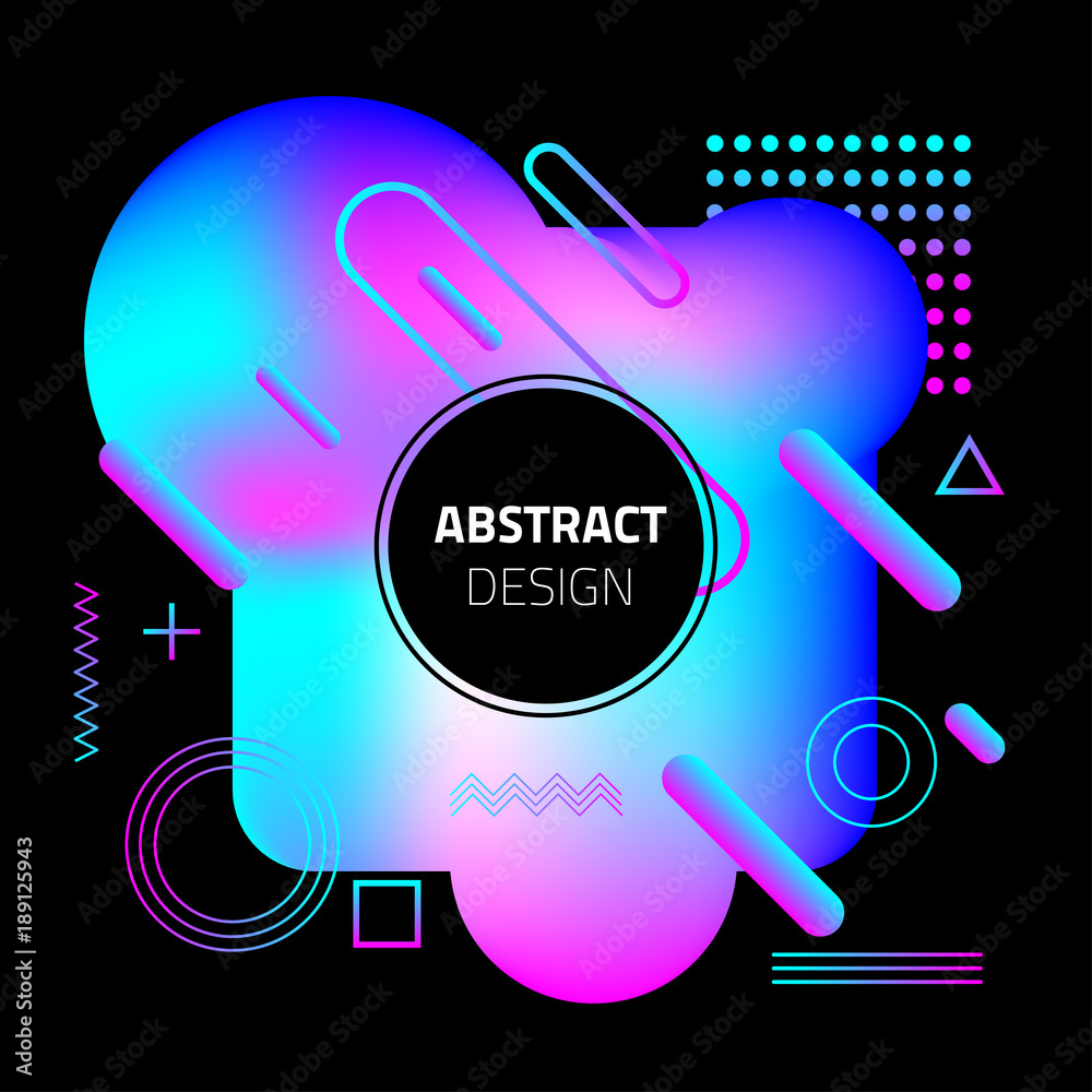 Abstract geometric liquid background Abstract geometric liquid background