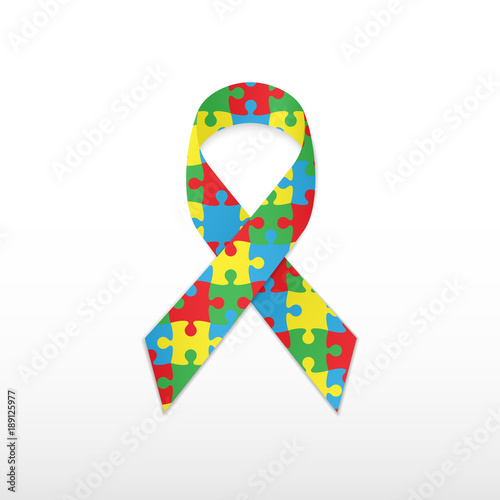 World autism awareness day. Vector illustration.