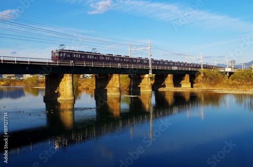 阪急線と橋 © ほじん