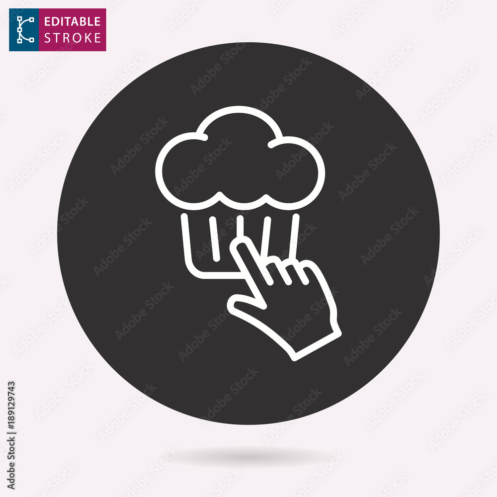 Cake line vector icon. Editable stroke. Cake line vector icon. Editable stroke.