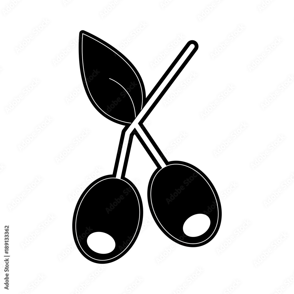 Naklejka premium Coffee beans plant icon vector illustration graphic design