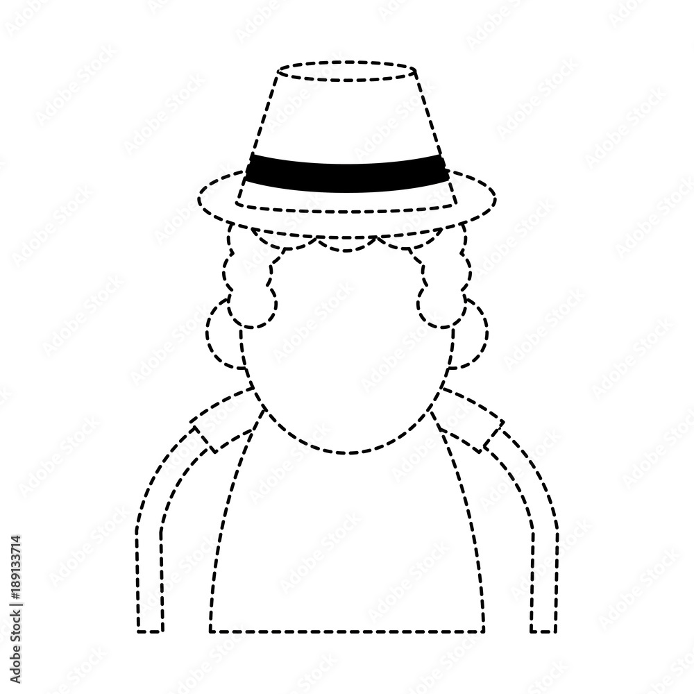 Cute grandfather cartoon walking stick icon vector illustration graphic design Cute grandfather cartoon walking stick icon vector illustration graphic design