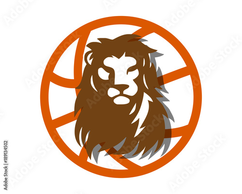 Fototapeta Naklejka Na Ścianę i Meble -  basket lion leo head face image vector icon logo