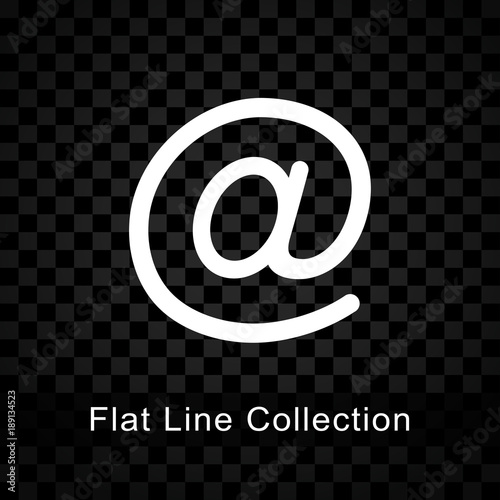 email glyph icon on checkered background