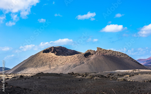 Volcano El Cuervo, Lanzarote, Canary Islands, Spain