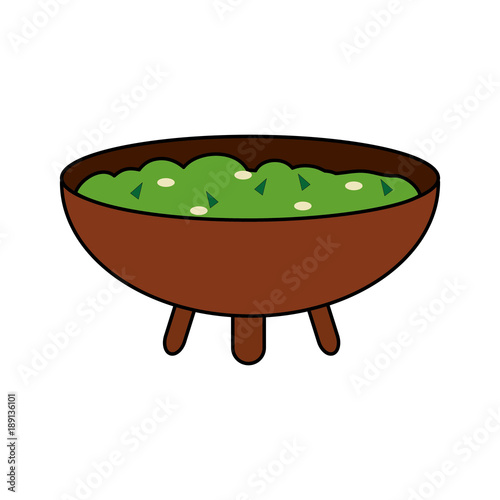 Isolated nachos design