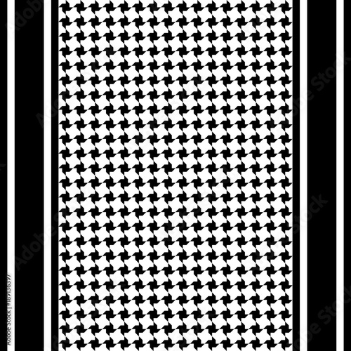 Striped Keffiyeh Seamless Pattern