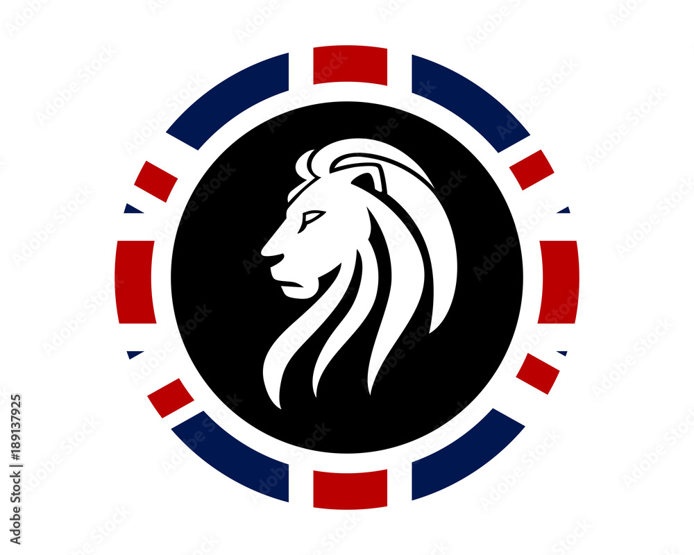 Obraz premium lion leo british image vector icon logo