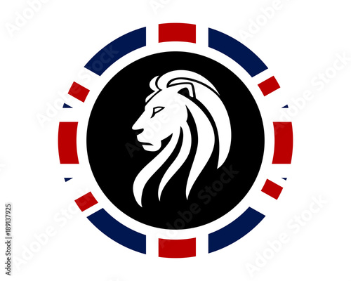 Fototapeta Naklejka Na Ścianę i Meble -  lion leo british image vector icon logo