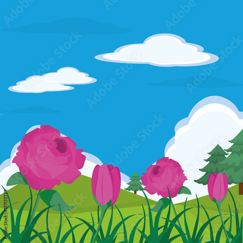 Spring nature design