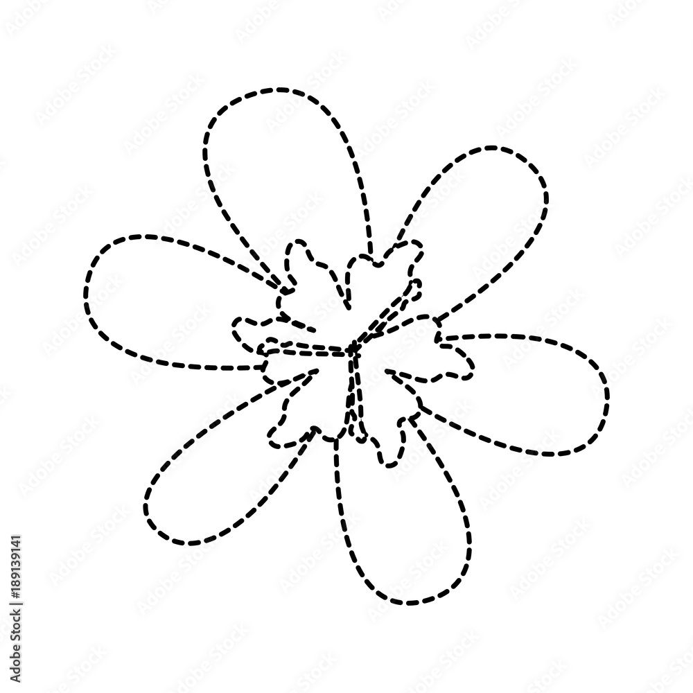uncolored flower design illustration uncolored flower design illustration