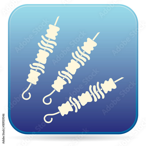 Grilled kebab icon